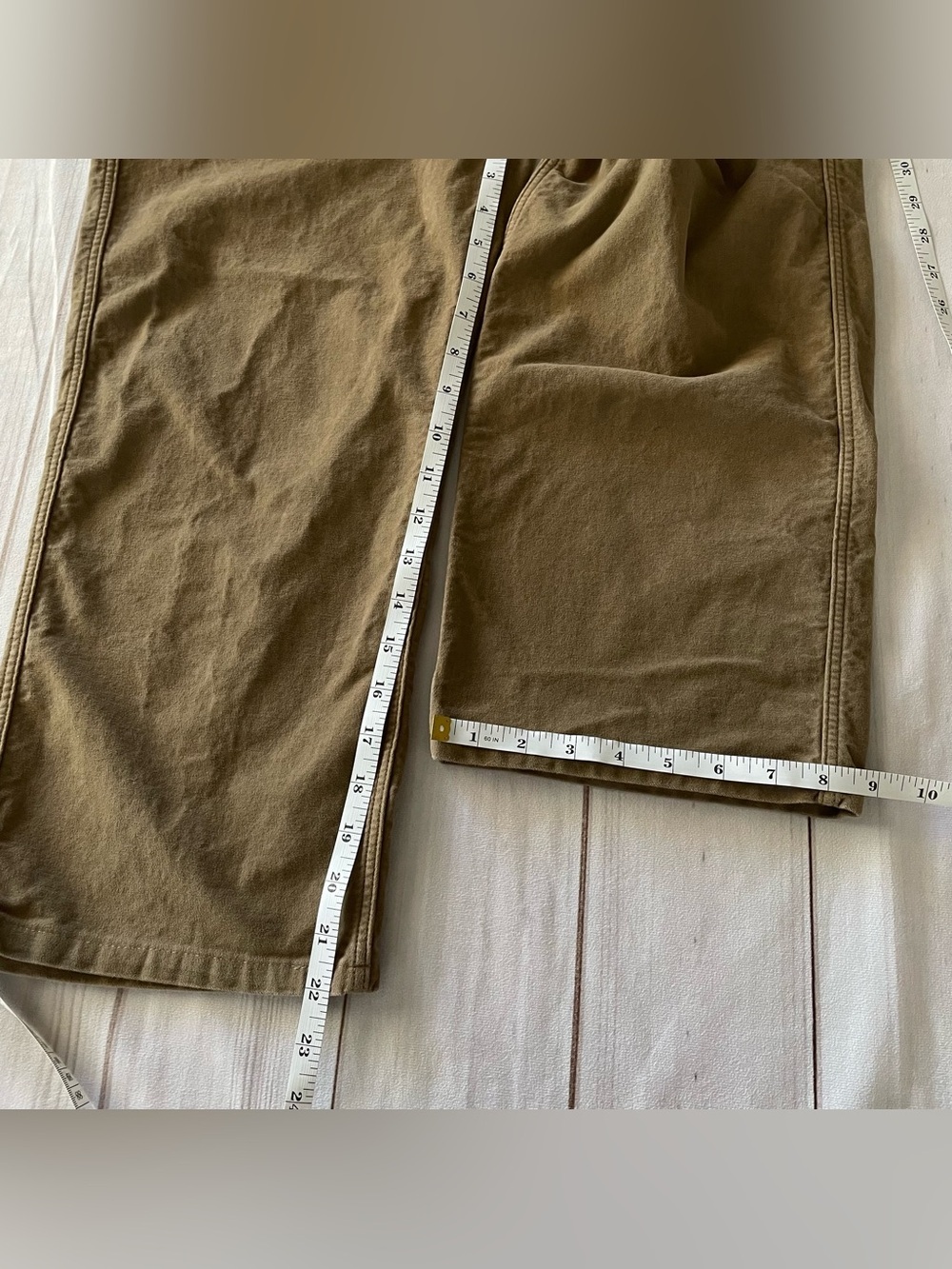 Billy Reid Moleskin Utility Capri Pants Women’s 4 Brown Straight Minimalist - Picture 12 of 14